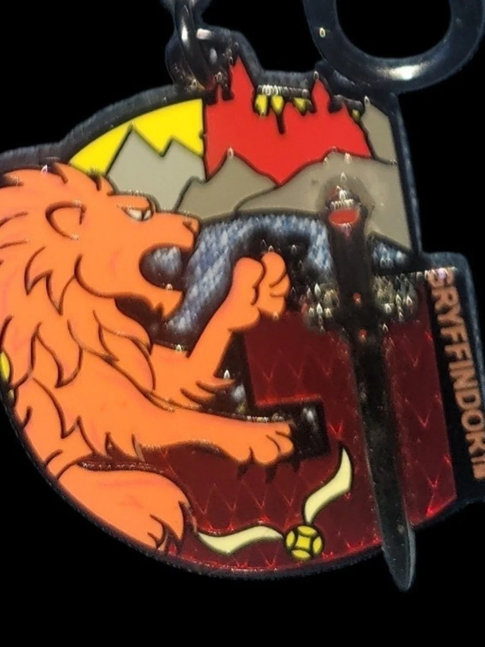 Harry Potter Gryffindor Lion Keychain - Wizarding World